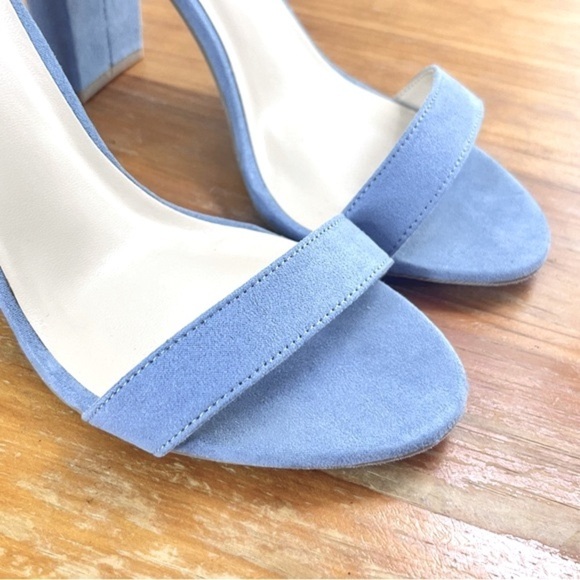 Lulu’s Taylor Blue Suede Ankle Strap Heels - Picture 6 of 14